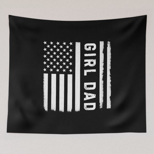 Item preview, Girl Dad American Flag – Proud Father of Daughters Patriotic Quote designed and sold by flagylART.
