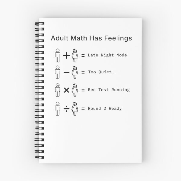 Item preview, Adult Math – Minimal Relationship Humor Art designed and sold by WorkXPlay.