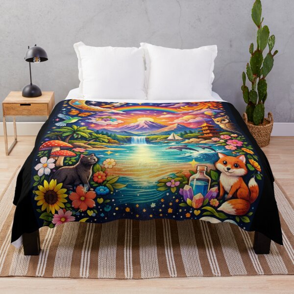 Item preview, Mystical Fantasy Nature Illustration with Celestial Elements designed and sold by Maverickystore.