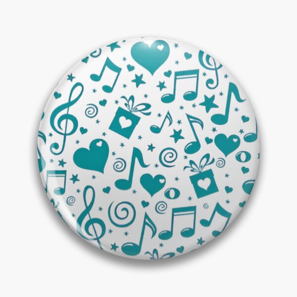 Item preview, Musical Hearts Pattern – Cute Music Lover Aesthetic Design designed and sold by Rangmanch.