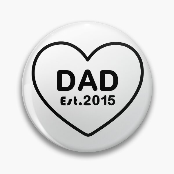 Item preview, Dad Est. 2015 – Minimalist Typography Design designed and sold by ColorNestStudio.