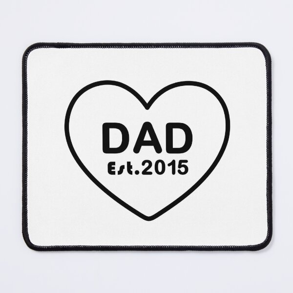 Item preview, Dad Est. 2015 – Minimalist Typography Design designed and sold by ColorNestStudio.