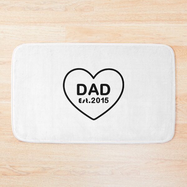 Item preview, Dad Est. 2015 – Minimalist Typography Design designed and sold by ColorNestStudio.