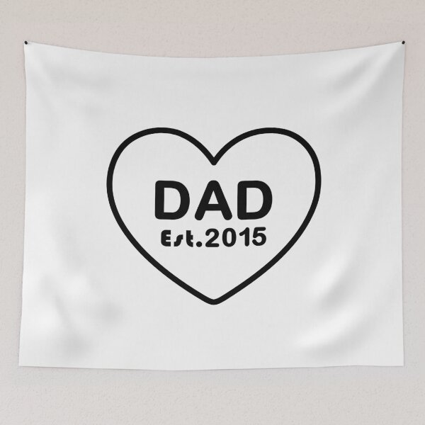 Item preview, Dad Est. 2015 – Minimalist Typography Design designed and sold by ColorNestStudio.