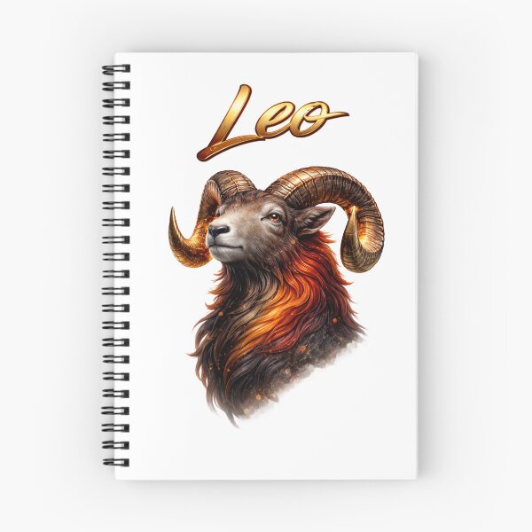 Item preview, Leo Aries Zodiac Name Fire Ram Golden Power Design designed and sold by AlexLineArt.