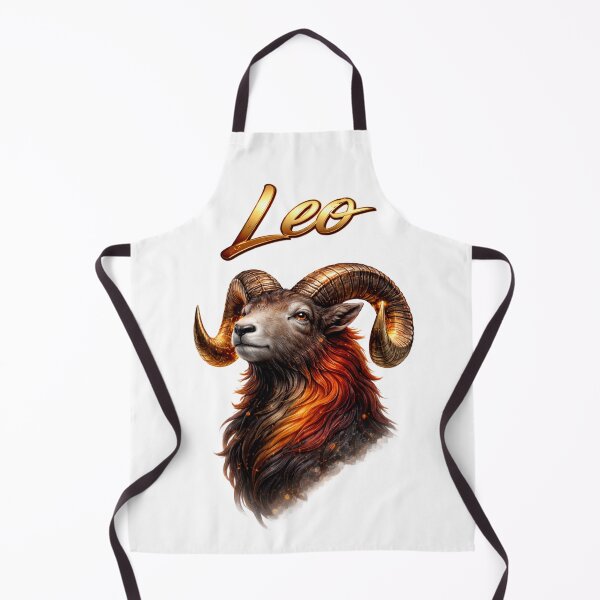 Item preview, Leo Aries Zodiac Name Fire Ram Golden Power Design designed and sold by AlexLineArt.
