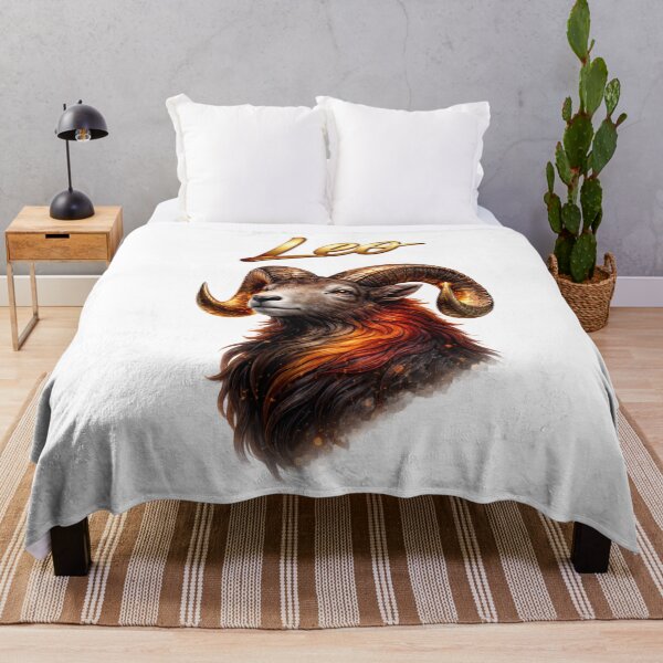 Item preview, Leo Aries Zodiac Name Fire Ram Golden Power Design designed and sold by AlexLineArt.