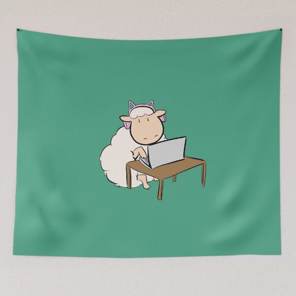 Item preview, Cute Gamer Sheep designed and sold by HugSomeNettles.