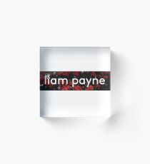 Liam Payne Flower Logo Acrylic Block