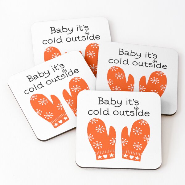 Item preview, Baby It's Cold Outside Winter Mittens with Snowflakes designed and sold by Stick People Designs.
