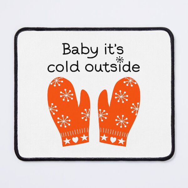 Item preview, Baby It's Cold Outside Winter Mittens with Snowflakes designed and sold by Stick People Designs.