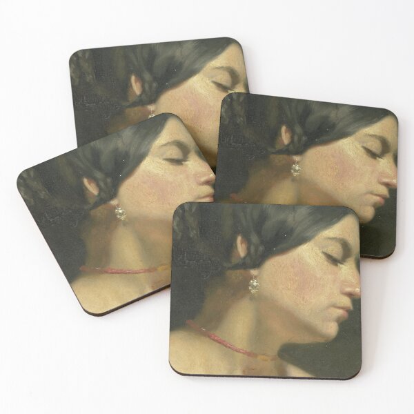 Item preview, Mary Magdalene Portrait Painting, Moody Dark Academia Wall Decor designed and sold by SavageVision.