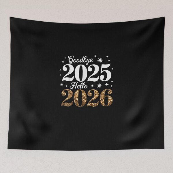 Item preview, Happy New Year 2026 Goodbye 2025 Hello 2026 designed and sold by Juansustait.