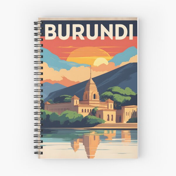 Item preview, Burundi Retro Vintage Travel Design designed and sold by TravelersGems.