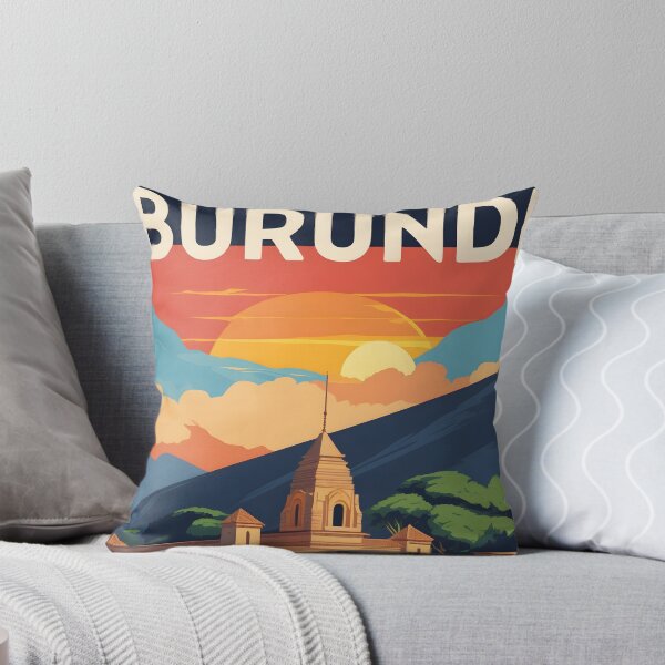 Item preview, Burundi Retro Vintage Travel Design designed and sold by TravelersGems.