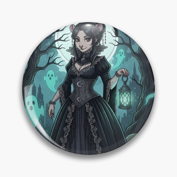 Item preview, Gothic Mouse Lady – Candlelight on the Graveyard designed and sold by RebellDancer.
