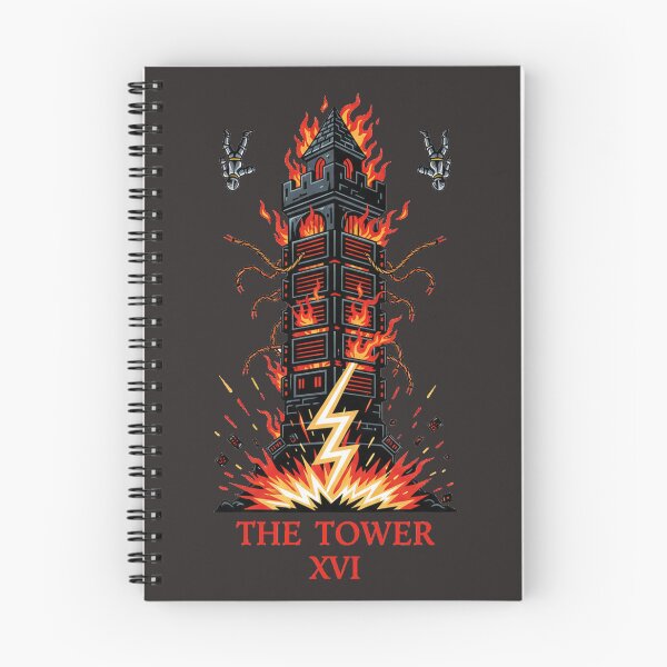 Item preview, The Tower Server Rack - Digital Age Tarot Card designed and sold by Thaivi Design.