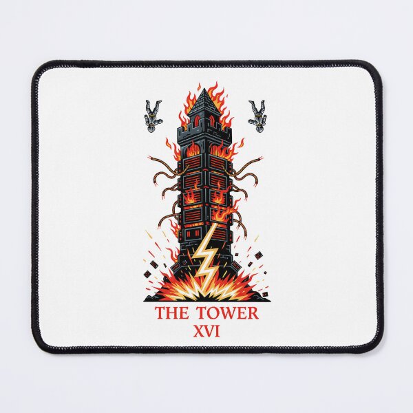 Item preview, The Tower Server Rack - Digital Age Tarot Card designed and sold by Thaivi Design.