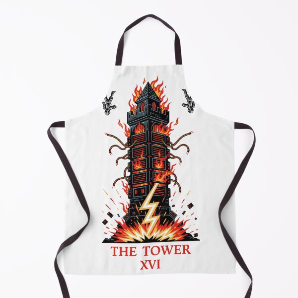 Item preview, The Tower Server Rack - Digital Age Tarot Card designed and sold by Thaivi Design.