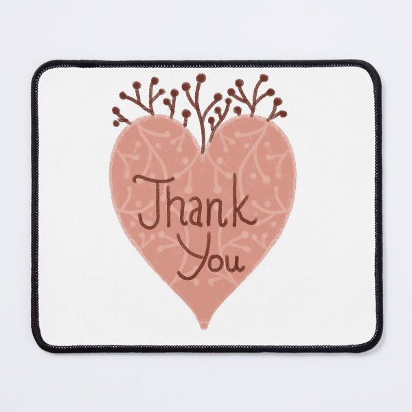 Item preview, Pink heart with thank you designed and sold by Dormitria.