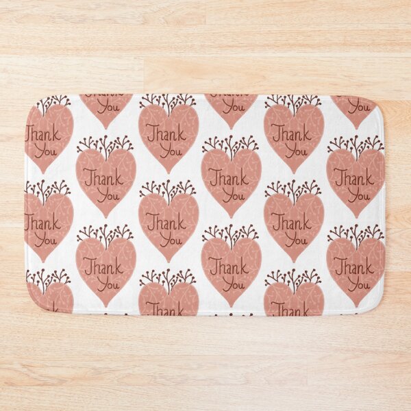 Item preview, Pink heart with thank you designed and sold by Dormitria.