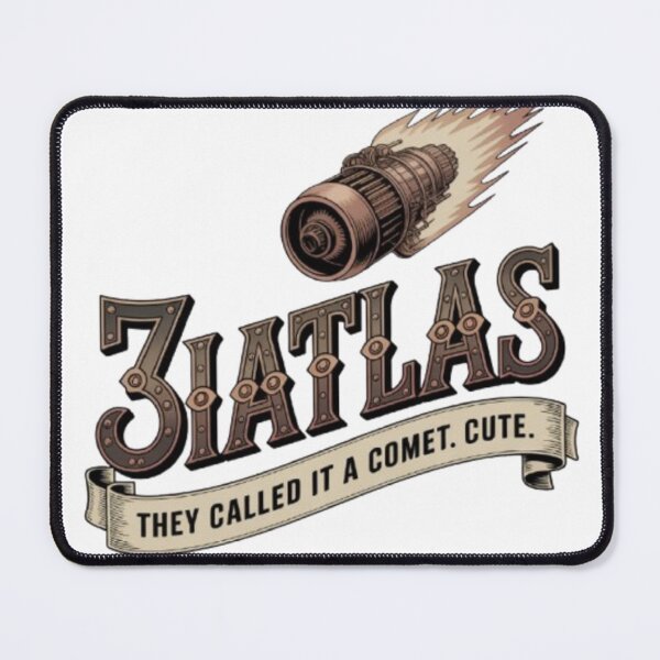 Item preview, 3iAtlas Steampunk Victorian Space Explorer Logo Brass Gears Comet designed and sold by Antik by Schulz.