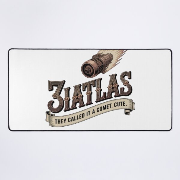 Item preview, 3iAtlas Steampunk Victorian Space Explorer Logo Brass Gears Comet designed and sold by Antik by Schulz.