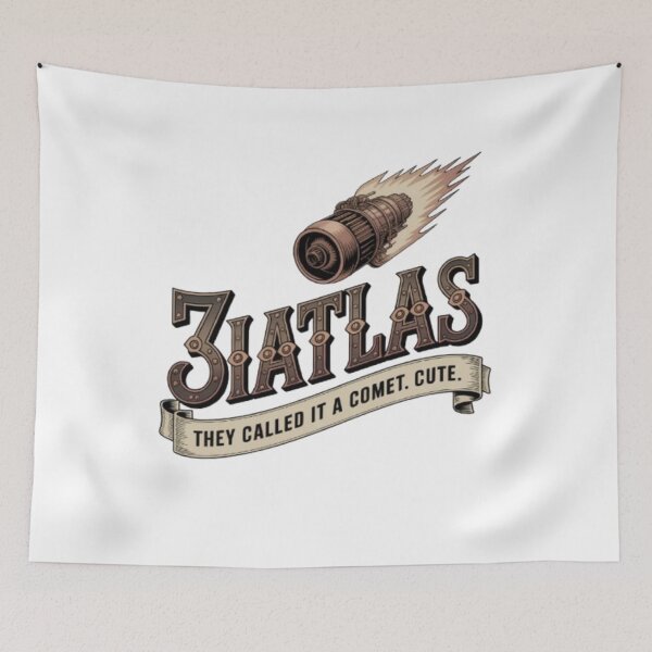 Item preview, 3iAtlas Steampunk Victorian Space Explorer Logo Brass Gears Comet designed and sold by Antik by Schulz.