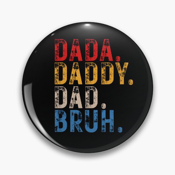 Item preview, Dada Daddy Dad Bruh – Funny Dad Evolution Distressed Typography designed and sold by flagylART.
