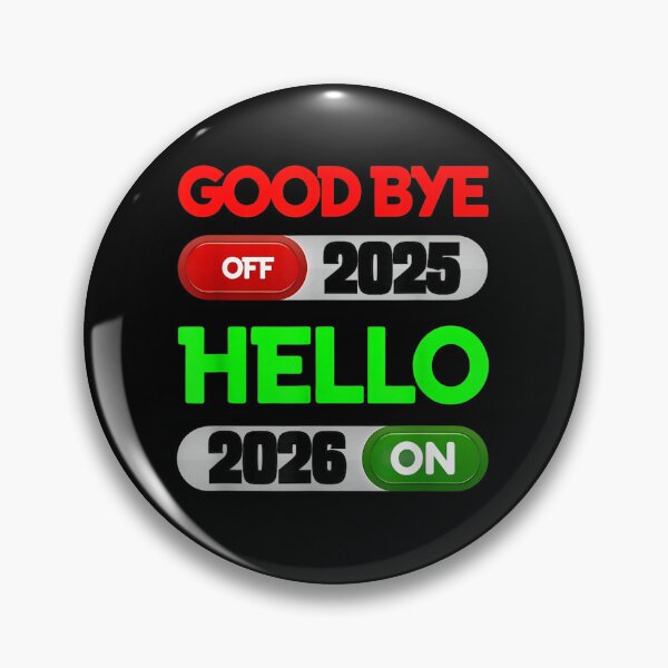 Item preview, Happy New Year 2026 Goodbye 2025 Hello 2026 designed and sold by Juansustait.