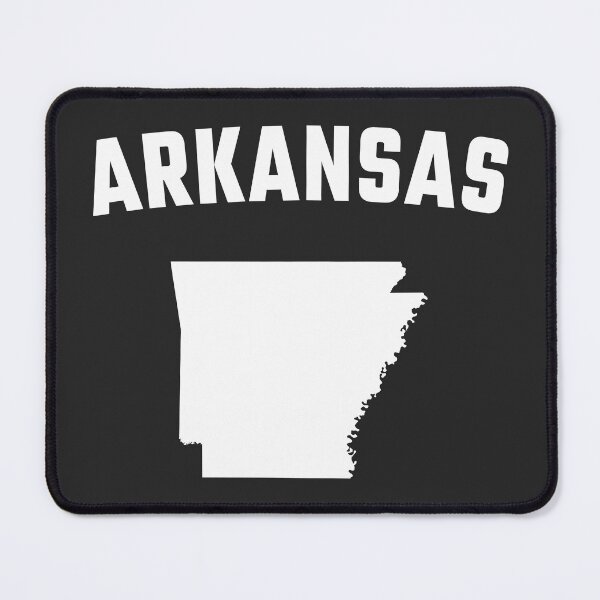 Item preview, Arkansas State Pride - Minimalist White Map Design designed and sold by mashmosh.