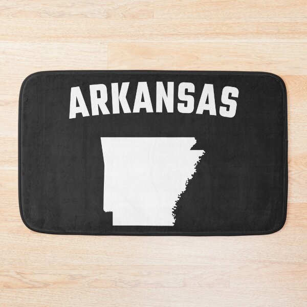 Item preview, Arkansas State Pride - Minimalist White Map Design designed and sold by mashmosh.