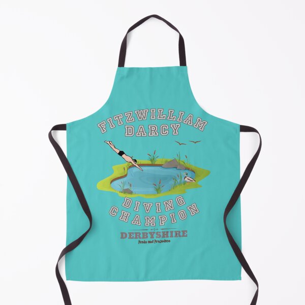 Item preview, Funny Pride and Prejudice Inspired, Fitzwilliam Darcy Diving Champion designed and sold by SquirrelDesignLLC.