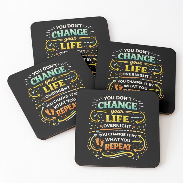 Item preview, You don’t change your life overnight—you change it by what you repeat. designed and sold by PGRprint.