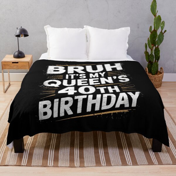 Item preview, Bruh It's My Queen's 40th Birthday Bro Crown OMG Happy  designed and sold by MythWoot.