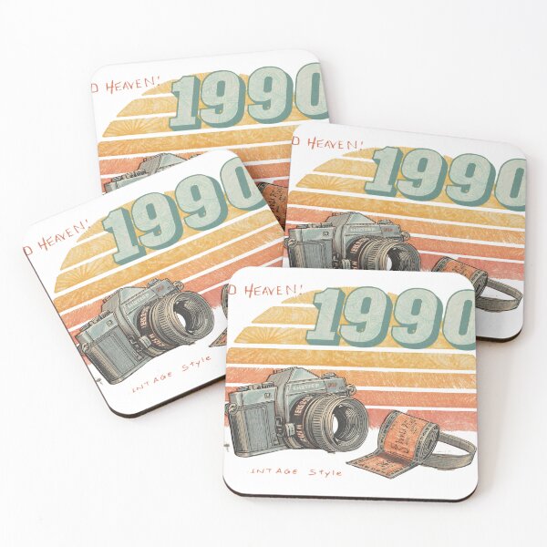 Item preview, 1990 No Heaven ? Vintage camera illustration with strong retro vibes. Perfect for photography lovers & 90s aesthetic fans. Available now on Redbubble designed and sold by No Heaven.