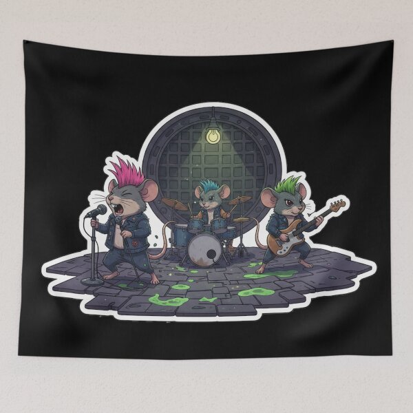Item preview, Punk Rock Mice Trio – Iroquois Rock Out designed and sold by RebellDancer.