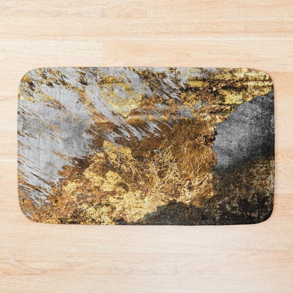 Item preview, Black and Gold Texture Abstract Concrete Luxurious Art designed and sold by Velvetia.