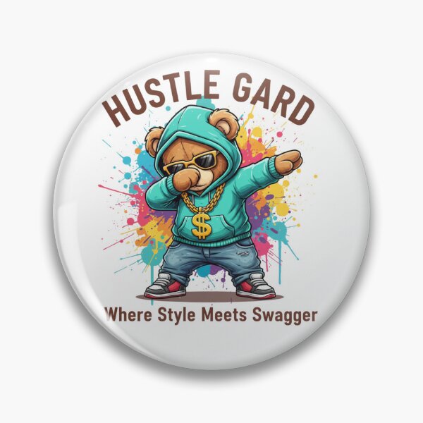 Item preview, Hustle Gard Dabbing Teddy Bear Streetwear Illustration designed and sold by HorizonStores.