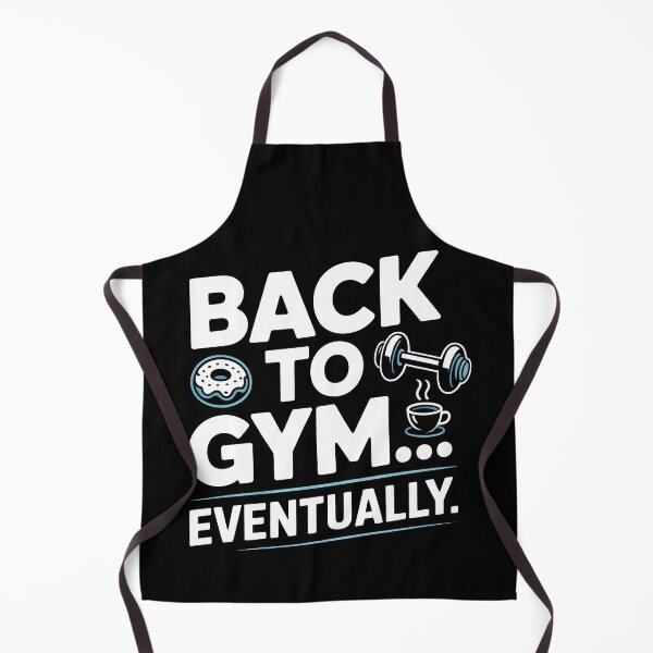 Item preview, Back to Gym Eventually Funny Fitness Procrastination Quote Art designed and sold by SplashTastic.