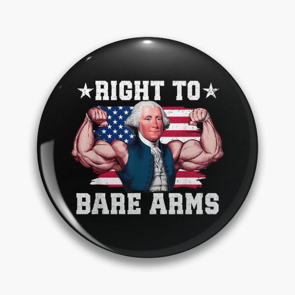 Item preview, Right To Bare Arms Funny Lifting Gym USA Patriotic 4th of July designed and sold by Sossima Art.