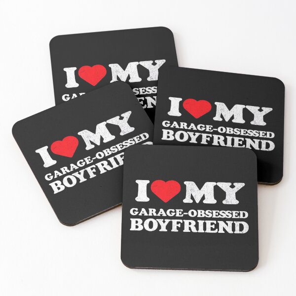 Item preview, I Love My Garage Obsessed Boyfriend Funny Car Guy designed and sold by CarantinedChaos.