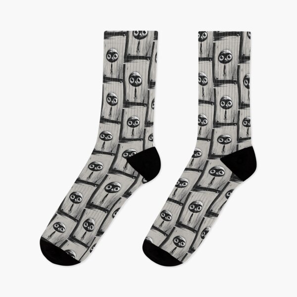 Item preview, Minimalist Black and White Surreal Character Illustration designed and sold by ShadeScapeArt.