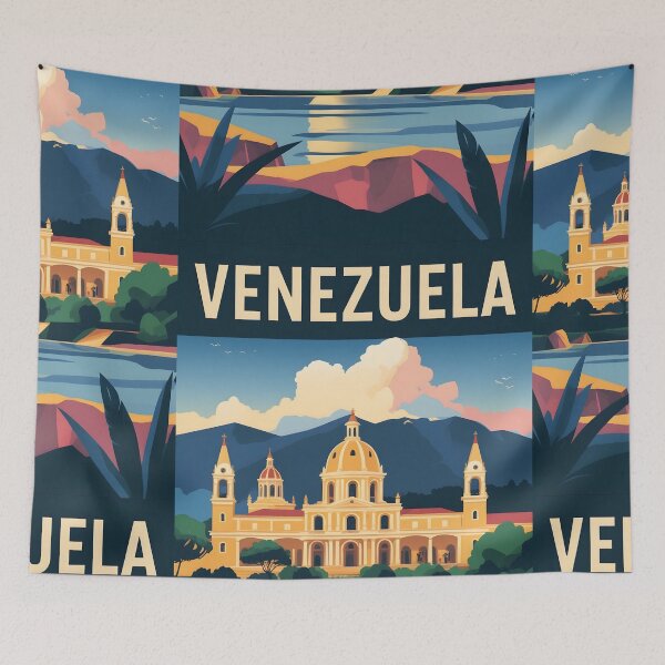 Item preview, Venezuela Retro Vintage Travel Design designed and sold by TravelersGems.