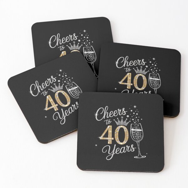 Item preview, Cheers to 40 Years 40th Queen's Birthday 40 Years Old designed and sold by MythWoot.