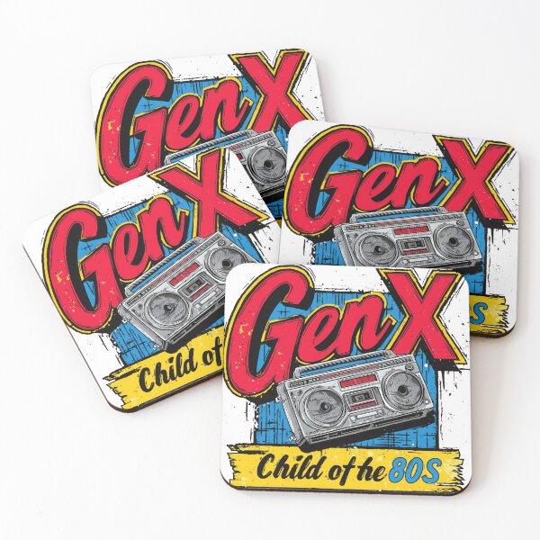 Item preview, GenX Child of the 80s – Retro Boombox Stereo Vintage Illustration designed and sold by Gaviani Design Studio.