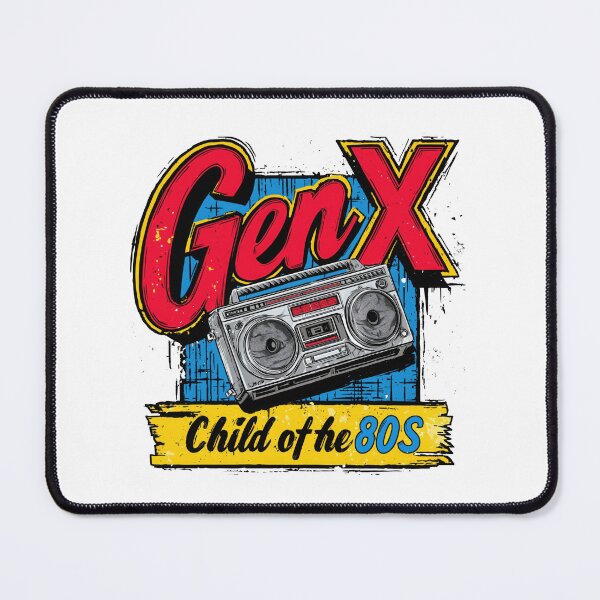 Item preview, GenX Child of the 80s – Retro Boombox Stereo Vintage Illustration designed and sold by Gaviani Design Studio.