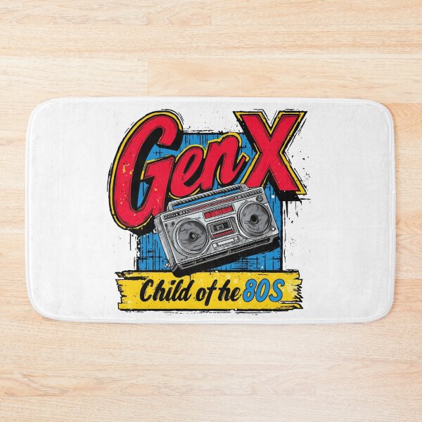 Item preview, GenX Child of the 80s – Retro Boombox Stereo Vintage Illustration designed and sold by Gaviani Design Studio.