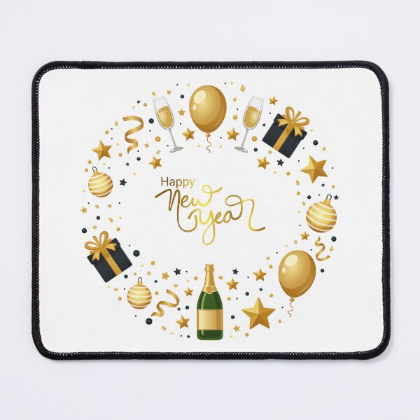 Item preview, Happy New Year With Champagne, Balloons, Gifts. designed and sold by Dinasshop.
