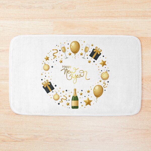 Item preview, Happy New Year With Champagne, Balloons, Gifts. designed and sold by Dinasshop.